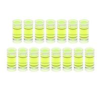 QUARKZMAN 15Pcs Petits Niveaux à Bulle Cylindriques 7X16mm Pmma Mini Niveau à Bulle Horizontal Outil de Mesure de l'Équerrage pour Rv Tv Cadre Photo Outil de Nivellement