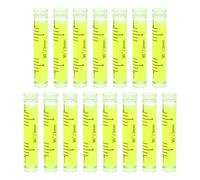 QUARKZMAN 15pcs Petits Niveaux À Bulles Cylindriques 9x50mm PMMA Mini Niveau À Bulles Horizontal Outils De Mesure Et De Mise En Page Pour RV TV Cadre Photo Outil D'Accrochage Niveau