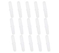 QUARKZMAN 15Pcs Raccord en Plastique À Barbeaudage, 1/4" x 1/4" Raccord De Tuyau À Barbeaudage Jonction Rallonge Adaptateur pour Ligne De Tube De Liquide Carburant Eau, Blanc