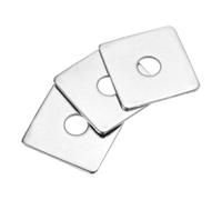 QUARKZMAN 15pcs Rondelles Palier Plaque Carrée M10x40x2mm 304 Acier Inoxydable Rondelles Plaque Carrée Plaque Plate Entretoise Joint Pour Quincaillerie Fixation