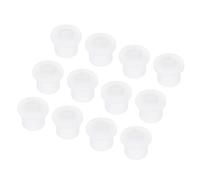 QUARKZMAN 15Pcs t Shape Passe-Câble En Caoutchouc Monture Dia 10mm ID 6mm H 11mm Transparent Joint De Protection Passe-Câbles Souples pour Tuyau De Câble