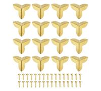 QUARKZMAN 16 Pcs Coins Décoratifs Métalliques pour Boîte 9mm Jaune