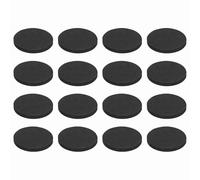 QUARKZMAN 16 Pcs Pads D'Isolation pour Haut-Parleur Unilatéraux, 50mmx5mm Pads De Base Anti-Dérapants en Mousse Absorption des Chocs Support pour Amplificateur Tapis, Noir