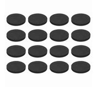 QUARKZMAN 16 Pcs Pattes D'Isolation pour Enceintes Unicôté, 40mmx5mm Semelles Antidérapantes en Mousse Amortissante pour Support D'Amplificateur Tapis De Pied pour, Noir