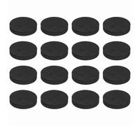 QUARKZMAN 16 Pcs Pieds D'Isolation pour Enceintes Unicôté, 50mmx10mm Semelles Antidérapantes en Mousse Absorbant Les Chocs pour Amplificateur Pieds De Support pour Enceintes, Noir