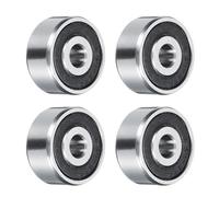 QUARKZMAN 1601-2RS Roulement à Billes à Gorge Profonde, 4Pcs 5mm X 18mm X 8mm en Acier au Chrome au Carbone Z2 Roulement à Double Étanchéité en CaoutchoUC (P6)
