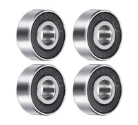 QUARKZMAN 1603-2RS Roulement à Billes à Gorge Profonde, 4Pcs 8mm X 22mm X 7mm Acier au Chrome au Carbone Z2 Roulement à Double Étanchéité en CaoutchoUC (P6)