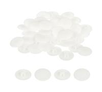QUARKZMAN 160PCS Couvercles de Bouchons à Vis, 17mm Bouchons Décoratifs de Vis en Plastique Étanches pour Écrous de Verrouillage à Came Phillips, Vis Autotaraudeuses, Blanc Chaud
