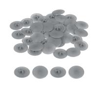QUARKZMAN 160PCS Couvercles de Bouchons à Vis, 17mm Bouchons Décoratifs de Vis en Plastique Étanches pour Écrous de Verrouillage à Came Phillips, Vis Autotaraudeuses, Gris Foncé