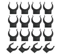 QUARKZMAN 16Pcs 1.65''x1.38'' Pied de Mise à Niveau en Plastique pour Pied de Cuisine, Clips de Pied de Meuble, plinthe, plinthe, Clips de Pied de Mise à Niveau pour canapé, Table, Noir