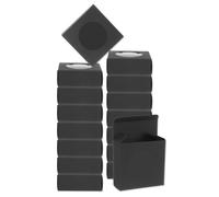 QUARKZMAN 16Pcs Boîtes D'Emballage Pour Savon 3.1 x 3.1 x 1.2 Pouces Boîte Miniature En Kraft Pour De Savon Pour Emballage De Pâtisserie Bonbons Présentation (Noir)