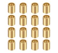 QUARKZMAN 16Pcs Coussins À Manchon, Alésage 8mm x 10mm OD x 12mm Longueur, Paliers Auto-Lubrifiants En Bronze Fritté