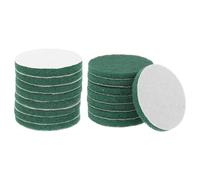 QUARKZMAN 16pcs Disques À Récurer 180 Grains 4 Pouces Brosse Pour Perceuse Disque Conditionnement Surface À crochet Disque Ponçage Pads Nettoyage pour Maison Cuisine Nettoyage, Vert