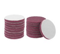 QUARKZMAN 16pcs Disques De Nettoyage Abrasifs 500 Grits 4" Brosse Pour Perceuse Disque De Conditionnement De Surface crochet Disque De Ponçage Pads De Nettoyage Pour Ménage Cuisine, Rouge