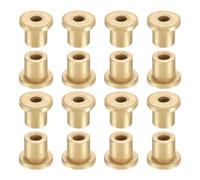 QUARKZMAN 16Pcs Douilles À Bride, Alésage 4mm x Diamètre Extérieur 8mm x Longueur 10mm, Roulements Auto-Lubrifiants En Bronze Fritté