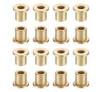 QUARKZMAN 16Pcs Douilles À Bride, Alésage 6mm x Diamètre Extérieur 10mm x Longueur 12mm, Roulements Auto-Lubrifiants En Bronze Fritté