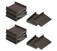 QUARKZMAN 16Pcs Joints D'angle De Porte, Joint Autoadhésif D'encadrement De Porte Bande D'étanchéité Arrêt De Courant D'air Pour Protection Contre Les Intempéries (2" x 1.8", Marron)