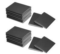 QUARKZMAN 16Pcs Joints D'angle Pour Porte, Joints D'étanchéité Autocollants Pour Cadre De Porte Arrêt De Courant D'air Pour Protection Contre Les Intempéries solitude Du Bruit (2" x 1.7", Noir)