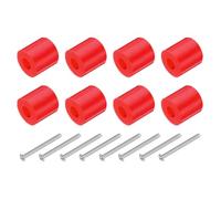 QUARKZMAN 16pcs Prise Électrique Entretoises Rallonge Kit Comprend 8pcs 10mm Interrupteur Prise Vis Entretoises et 8pcs 1-1/2 Pouce 6-32 Filetage Plat Tête Longue Douille Vis