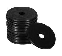 QUARKZMAN 16pcs Rondelles en Caoutchouc Anti-Vibration Épaises, Entretoise Plate Amortisseur Coussins Pour Domestique Connexions Électriques Réparations, 32mm OD x 6mm ID x 2mm Hauteur