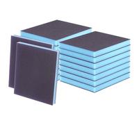 QUARKZMAN 16pcs Superfin Ponçage Éponge Blocs 800-1000 Grain Mousse Ponçage Bloc Coussin pour Polissage Cuisine Métal Bois Clôture Sèche, 120x100x12mm, Violet