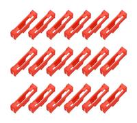QUARKZMAN 18 Pcs Clips de Câble de Servo Avec verrou de sûreté, Boucle de Fixation En ABS Pour Rallonge de Servo Pour Avion Rc, Bateau, Modèle DIY, Rouge.