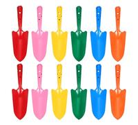 QUARKZMAN 18 Pièces Mini Pelle À Main Colorée en Métal 11" x 3" Ensemble De Transplantoir pour Jardin pour Fleurs, Sol, Creusage, Plantation, Désherbage, Transplantation, 6 Couleurs