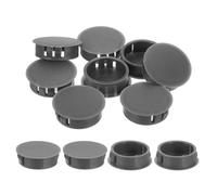 QUARKZMAN 18Pcs Bouchon de Trou en Nylon, 29.5-30mm Diamètre de Trou Bouchon d'étanchéité Rond Souple et Flexible de Verrouillage Bouchons en Caoutchouc pour Bouteille, Tuyaux, Cuisine, Gris