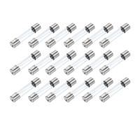 QUARKZMAN 18Pcs Fusibles en Verre, Axiaux avec Fil de plombs 6x30mm 20A 250V pour Remplacer ou Réparer de Nombreux Appareils Électroniques Domestiques (F20A)