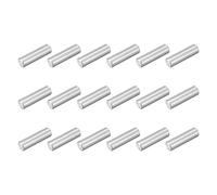 QUARKZMAN 18Pcs M6 x 20mm 304 Acier Inoxydable Goujon, Cylindrique Étagère Support Cheville Goujon Parallèle Fixation Pour Fabrication Mécanique, Industrie, Argent