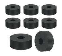 QUARKZMAN 18Pcs Rondelle Caoutchouc 25 mm OD x 8 mm ID x 10 mm Épaisseur Entretoise Plastique Plates Anti-Vibrations Rond pour Machines Industrielles Domestiques