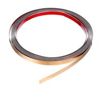 QUARKZMAN 19,7Ft x 0,39" Garniture Murale, Cadre de Garniture de Moulure à Décoller et à Coller, Garniture auto-Adhésive de Bande en Métal de Finition de Miroir d'Acier Inoxydable, Or Rose