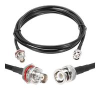 QUARKZMAN 1PC Câble Coaxial RG58 6ft/1.8 M, Câble Coaxial BNC Mâle à BNC Femelle 50 Ohm Câble à Faible Perte pour CB Radio, Radioamateur, Analyseur d'Antenne
