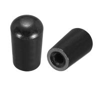 QUARKZMAN 1Pcs 3 Way Guitar Toggle Switch Tip, M3.5 Brass Threaded Toggle Pickup Switch Knob Tip Pour LP Electric Guitar Replacement Parts, Black