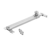 QUARKZMAN 1Pcs 300mm Battant Compas Fenêtre Loquet, Inox Acier Battant Fenêtre Compas, Réglable Friction Compas Charnières Fenêtre Entretoise, Galvanoplastie Brossé Argent