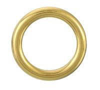 QUARKZMAN 1Pcs Anneau en Forme de O 20mm/0,79", Boucle en Laiton Sans Soudure Soudée Cercle de 4mm d'Épaisseur pour Sangles de Bagages, Décoration DIY en Artisanat, Tons Dorés.