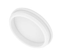 QUARKZMAN 1pcs Bouchons de Trou de Verrouillage en Silicone, Diamètre de Montage 60,6mm Rainure Étroite Largeur 5mm Joint de Panneau Rond Bouchons d'Étanchéité Étanches Blanc