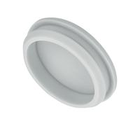 QUARKZMAN 1Pcs Cache Trou Meuble Bouchon Silicone 48.6mm Diamètre de Montage Gris Largeur de Rainure Étroite 5mm Joint de Panneau Rond pour Cloisons de Cuisine, Couvercle d'Étanchéité