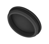 QUARKZMAN 1Pcs Cache Trou Meuble Bouchon Silicone 54.6mm Diamètre de Montage Noir Largeur de Rainure Étroite 5mm Joint de Panneau Rond pour Cloisons de Cuisine, Bouchons d'Étanchéité
