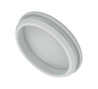 QUARKZMAN 1Pcs Cache Trou Meuble Bouchon Silicone 58.6mm Diamètre de Montage Gris Largeur de Rainure Étroite 5mm Joint de Panneau Rond pour Cloisons de Cuisine, Couvercle d'Étanchéité