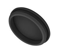 QUARKZMAN 1Pcs Cache Trou Meuble Bouchon Silicone 60.6mm Diamètre de Montage Noir Largeur de Rainure Étroite 5mm Joint de Panneau Rond pour Cloisons de Cuisine, Bouchons d'Étanchéité
