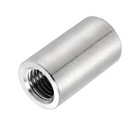 QUARKZMAN 1Pcs Ecrous De Raccordement Ronds M20x2.5x50mm, Connecteur En Acier Inoxydable Fixations Ecrous Quincaillerie OD 30mm Pour Tige Filetee, Pour Construction, Argent