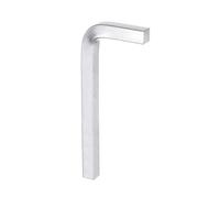 QUARKZMAN 1Pcs Jeu de Clés à Tête Carrée en Forme de L, Clé à Boulon à 4 Points en Acier au Chrome-Vanadium de 10 mm pour les Projets de Bricolage de Réparation à Domicile de Base, Argent