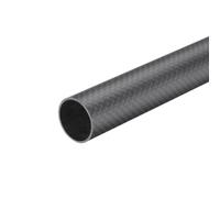 QUARKZMAN 1Pcs Tube En Fibre De Carbone 20 X 22 X 330Mm Surface Mate Rod 3K Enroulé Naturel Carbone Tubage Rond Pour Avion Rc Multicoptère Quadcoptère