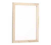 QUARKZMAN 1Pièces Cadre D'Impression Sérigraphique, 40x30 Cm en Bois avec Une Maille Blanche de 160 pour Projets D'Impression DIY