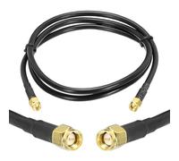 QUARKZMAN 1x câble coaxial RG58 3 pieds/0,9 m, câble coax SMA mâle à SMA mâle 50 ohms câble d'extension à faible perte pour CB radio, radio amateur, LTE, GPS, analyseur d'antenne radio RF
