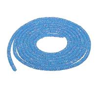 QUARKZMAN 2.5 Yard 6mm Paillettes Paillettes Corde Paillettes Strass Tube Cordon pour DIY Mariage Robes Costume Vêtements Chaussures Bijoux Accessoire Lumière Bleu