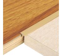 QUARKZMAN 2.9ft x 0.39" Moulure De Transition Pour Sol, Profilé En Alliage D'Aluminium Pour Combler Les Interstices Des Lames De Parquet, Carrelage Et Sols Vinyle, Doré