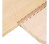 QUARKZMAN 2.9ft x 0.59" Profilé T De Transition Pour Sol, Alliage D'Aluminium Pour Joints De Plancher En Vinyle, Couvrant Les Interstices Entre Lames De Parquet, Carrelage Et Sols, Rose Gold