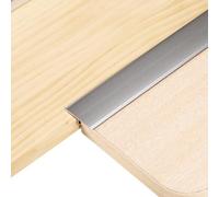 QUARKZMAN 2.9ft x 1.3" T Moulure Bandes De Transition Pour Sol, Alliage D'Aluminium Garniture D'Espacement Pour Sol Vinyle Pour Joindre Lames De Parquet Carrelage Interstices, Gris